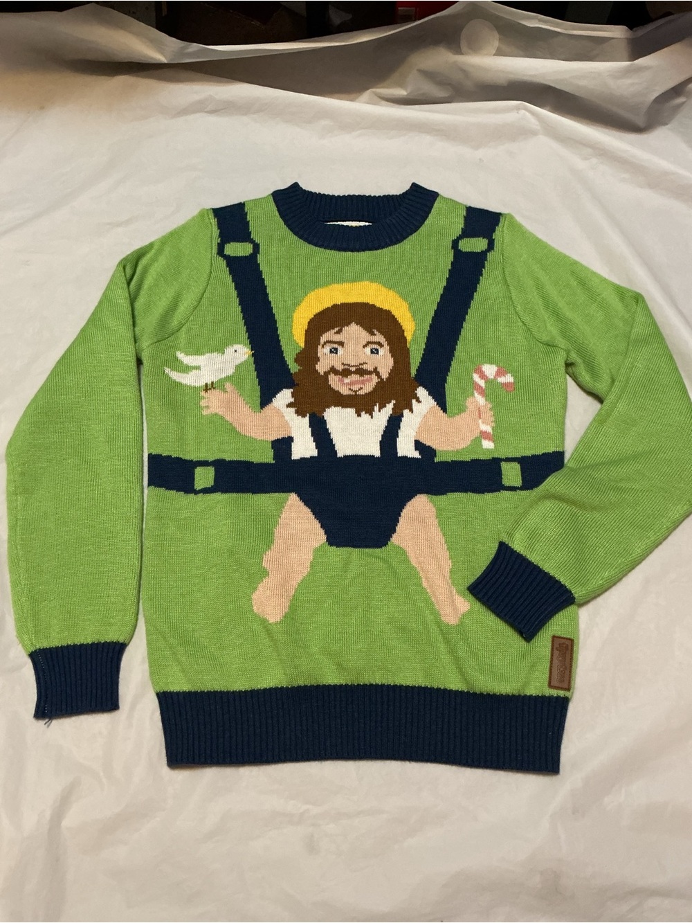 Tipsy Elves sweet baby Jesus Christmas sweater small